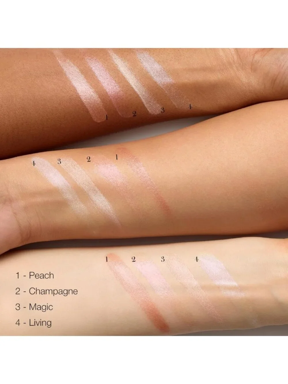 Natural Cream Highlighter for Face & Body - Hydrating Dewy Glow, Non-Glittery